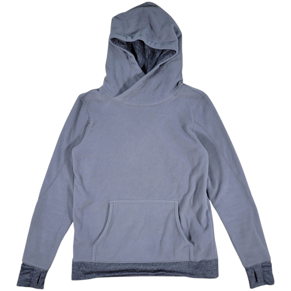 Lululemon Runaway Fleece Hoodie Womens 8 Grey Thumbholes Athleisure Activewear